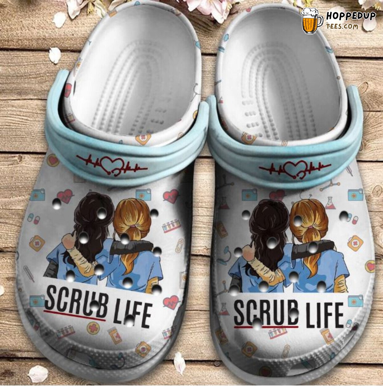 Couple Nurse Custom Scrub Life Outdoor Birthday Gift Shoes Women Girls