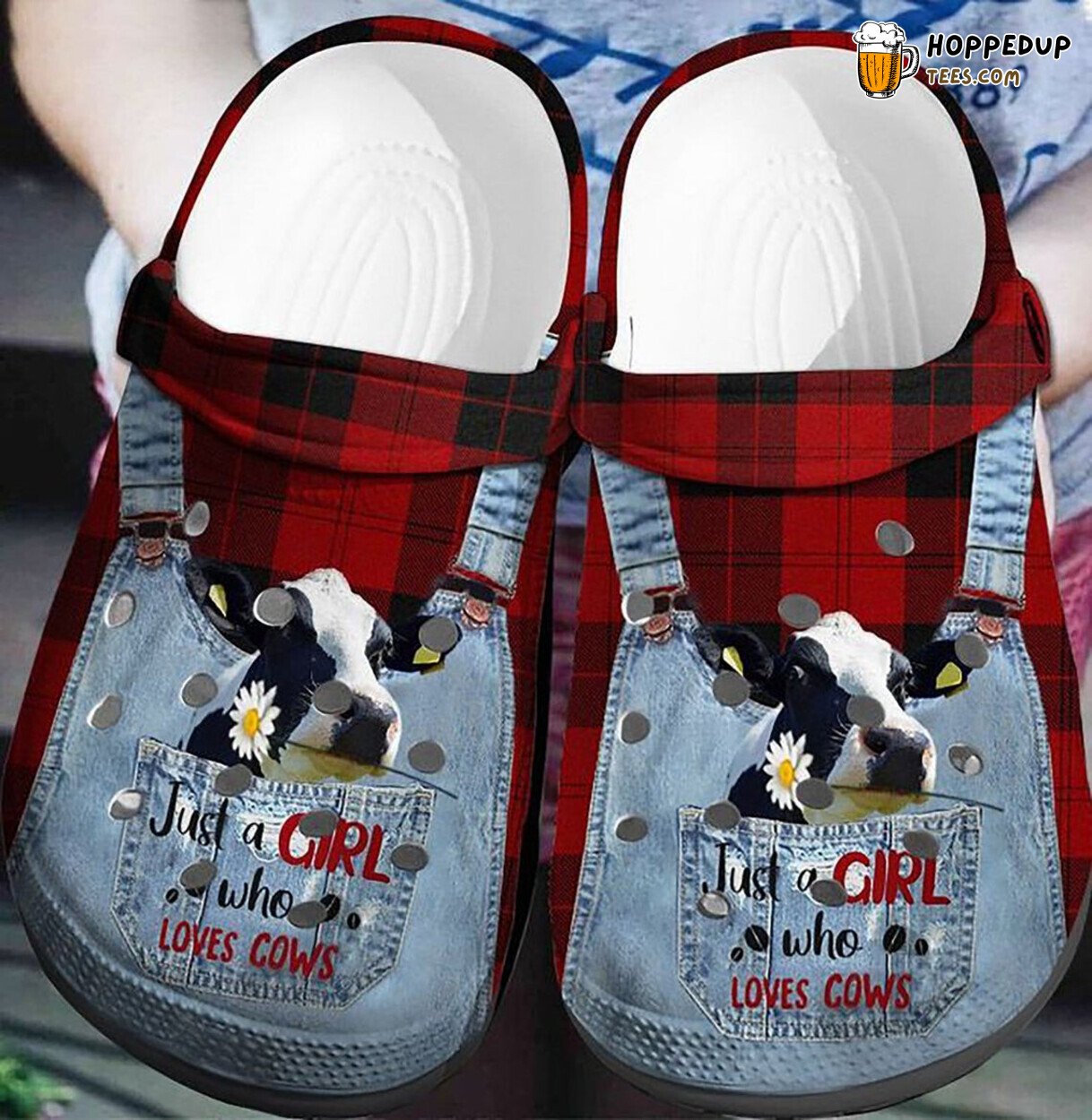Cow Girl Farmer Themed Comfortable Clogs Agricultural Inspired Footwear