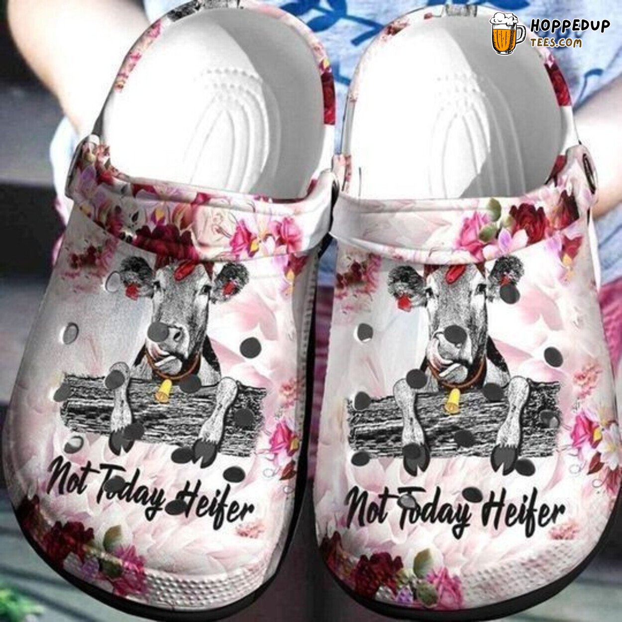 Cow Not Today Heifer Lover Gift Comfortable Rubber Clog Shoes