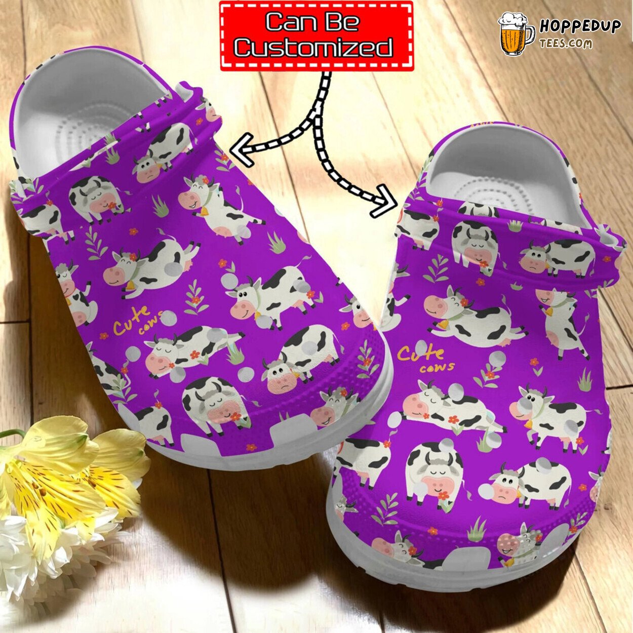 Cow Print Personalized Cute Cow Pattern Comfortable Clogs Footwear