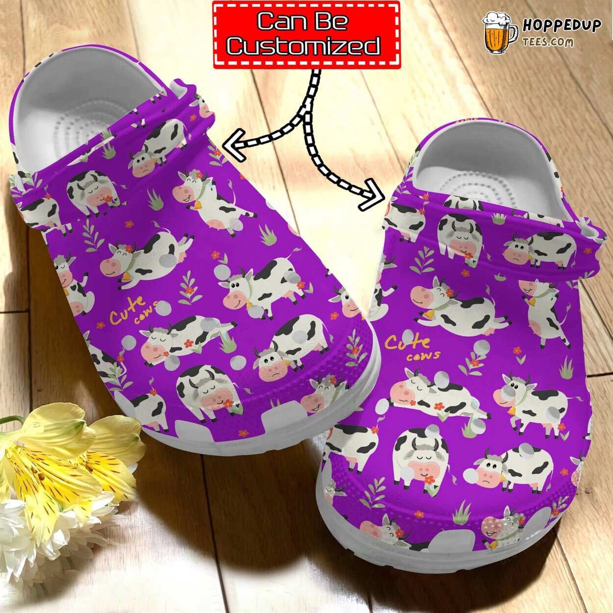 Cow Print Personalized Cute Pattern Stylish Comfortable Clogs