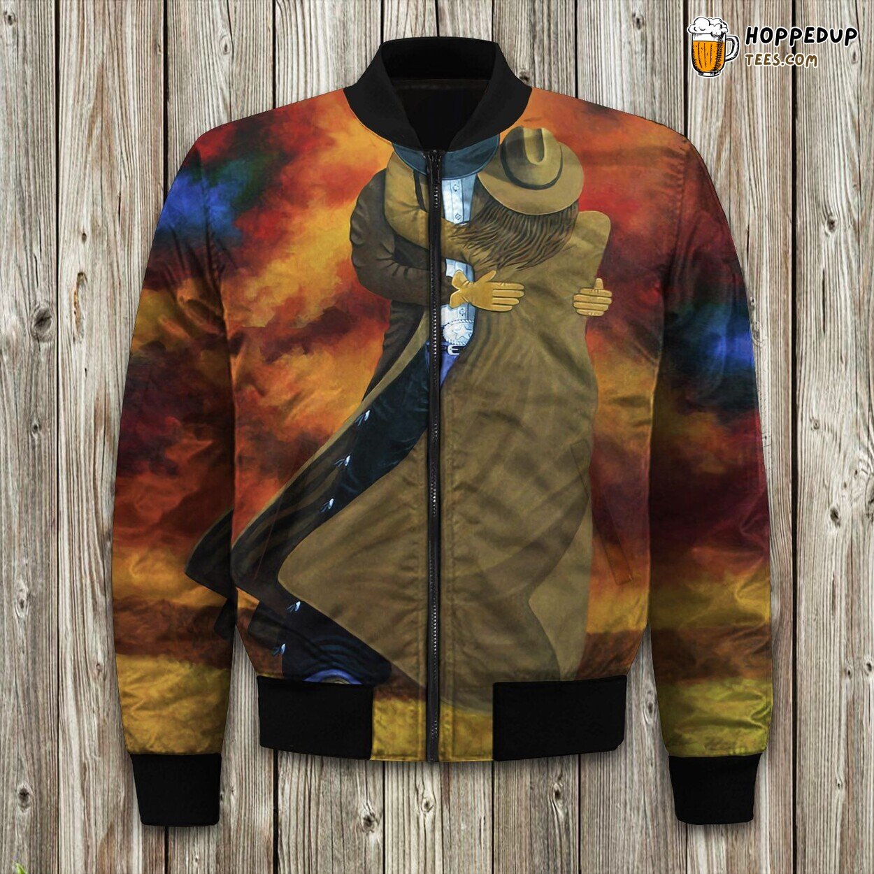 Cowboy Cowgirl Fusion Winter Bomber Jacket Luxuriously Padded Comfort Ensured