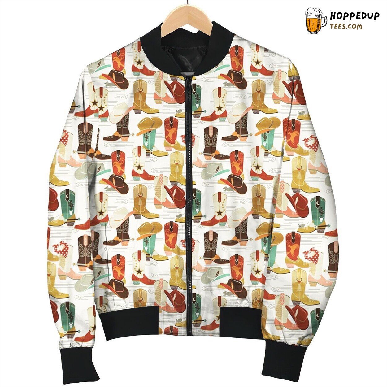 Cowboy Hats And Boots Bomber Jacket
