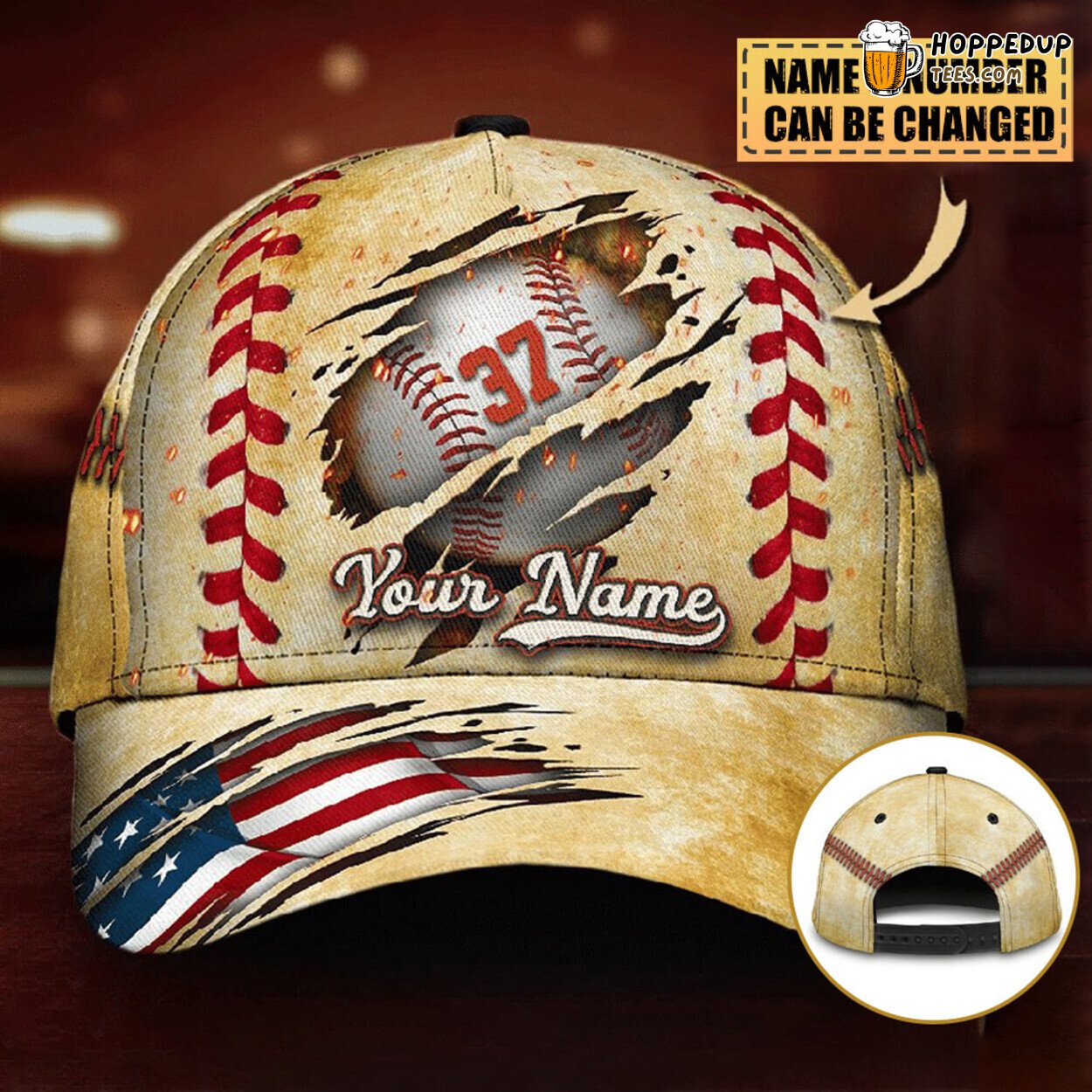 Crack Pattern Baseball Cap A Classy Blend of Art and Personalization