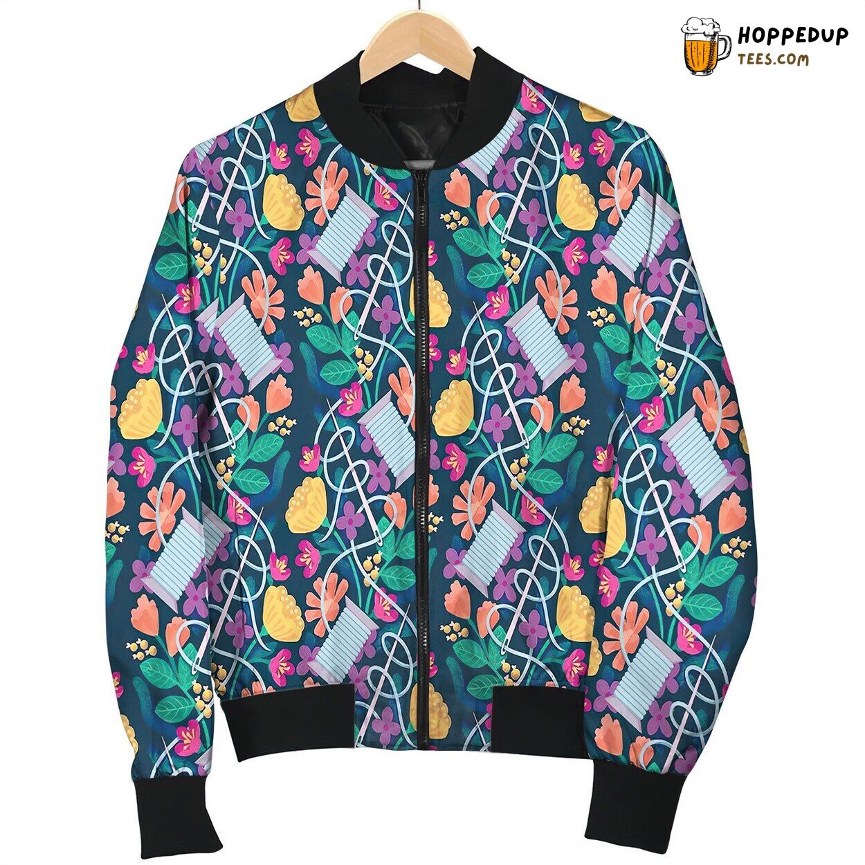Crafternoon Delight Dark And Bold Bomber Jacket
