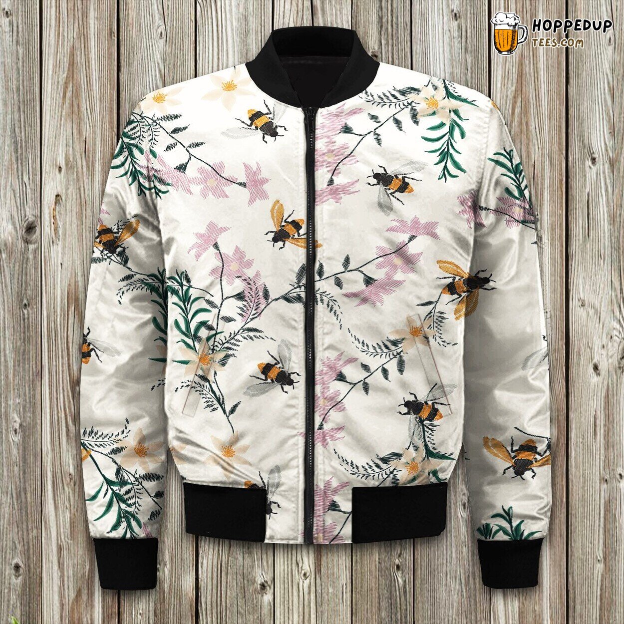 Creamy Bee Top Edition Winter Bomber Jacket Comfort and Trend Merge