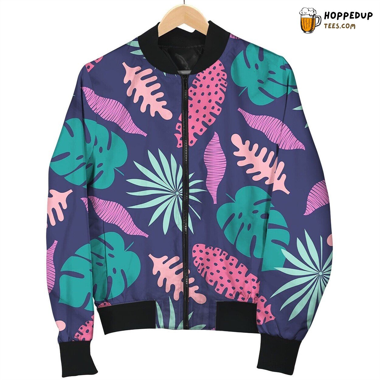 Creative Floral Background Tropical Bomber Jacket
