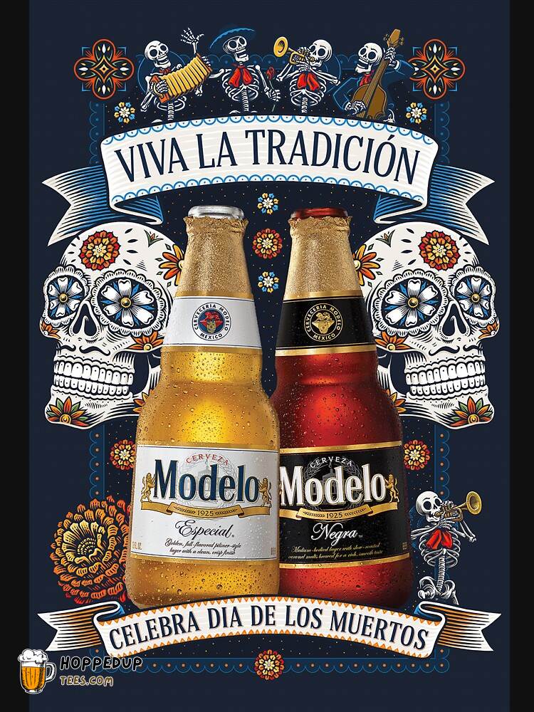 Creative Modelo Dia de Los Muertos Illustration Classic Tee HU