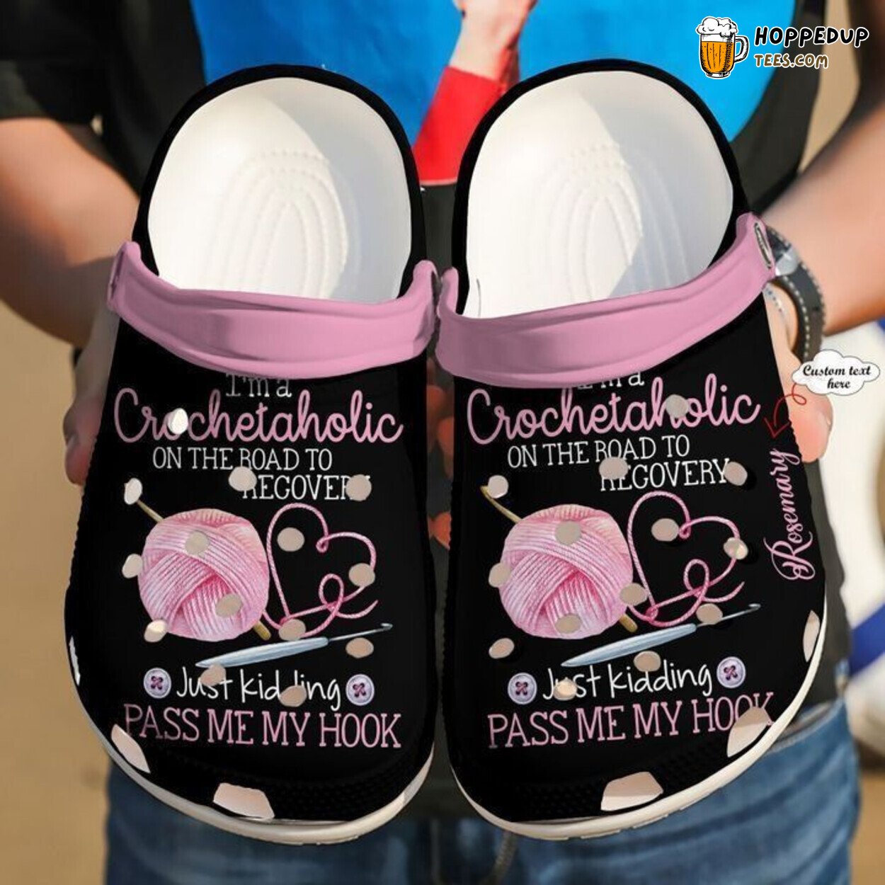 Crocheting Personalized Crochetaholic Comfortable Unique Classic Clogs