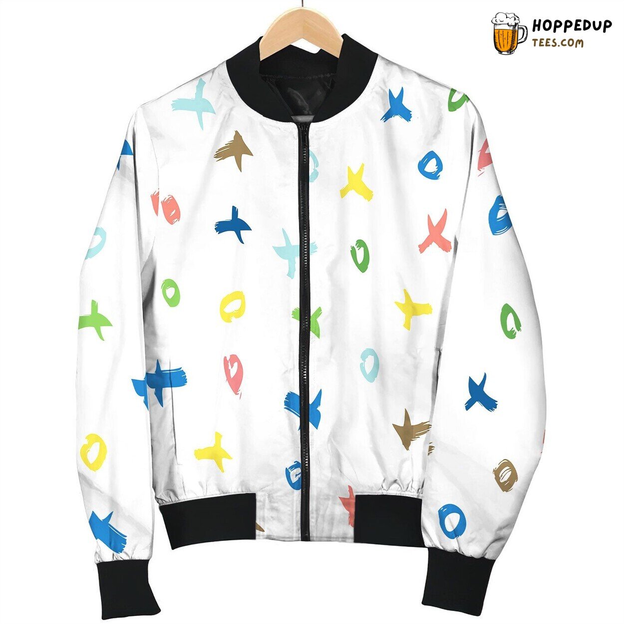 Cross Circle Pale Vintage Bomber Jacket