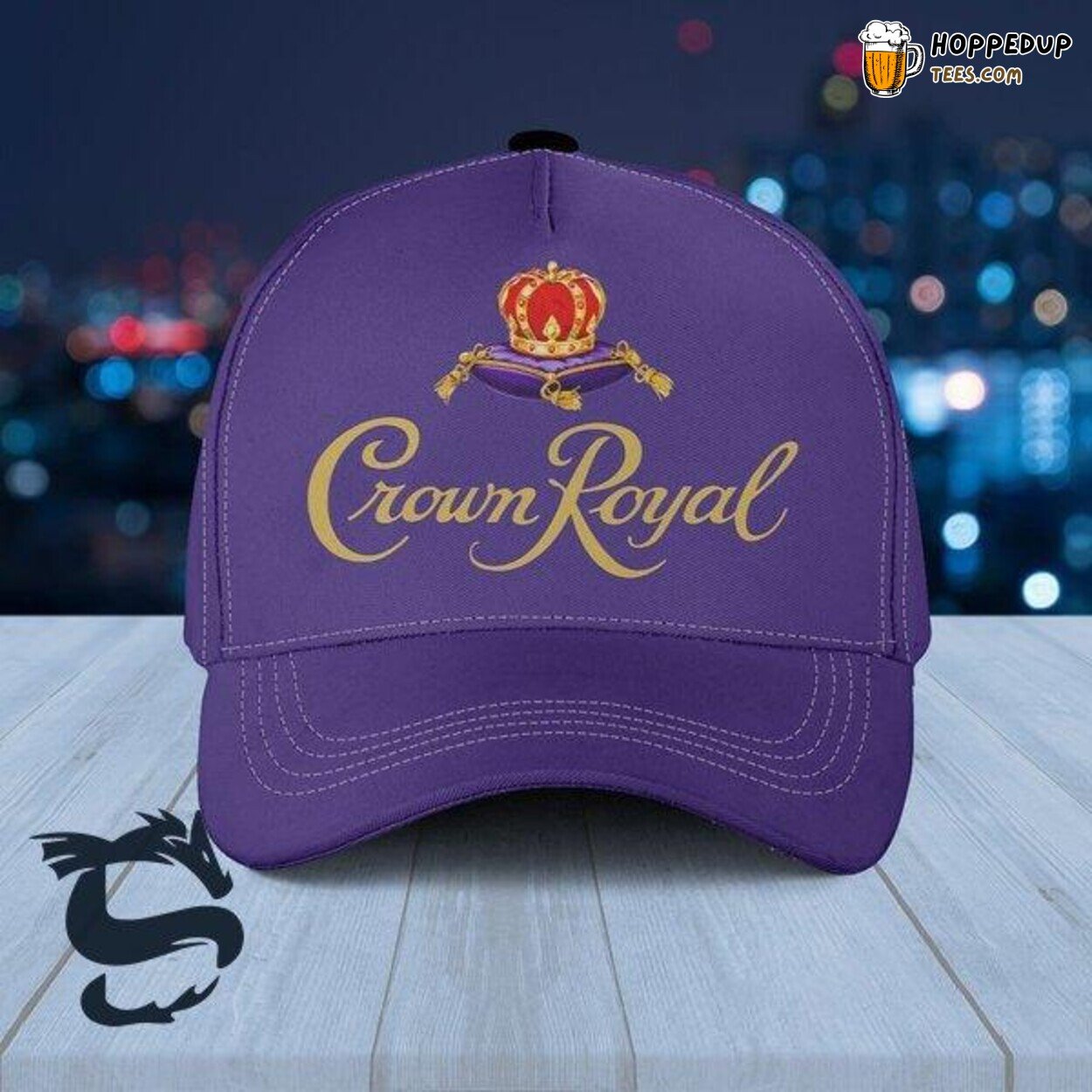 Crown Royal Basic Cap Canadian Whisky Luxury Purple Elegant Look