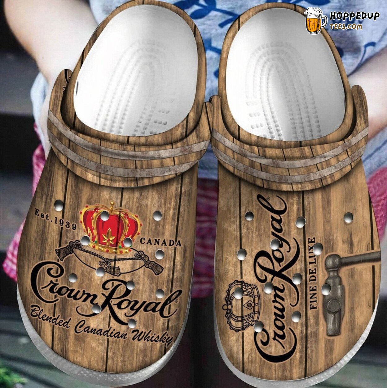 Crown Royal Blended Canadian Whisky Theme Comfortable Rubber Clogs