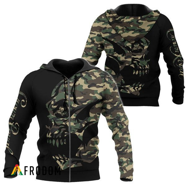Crown Royal Camo Skull Custom Hoodie HU Series