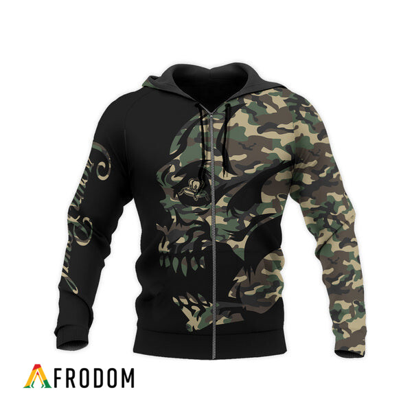 Crown Royal Camo Skull Custom Hoodie HU Series