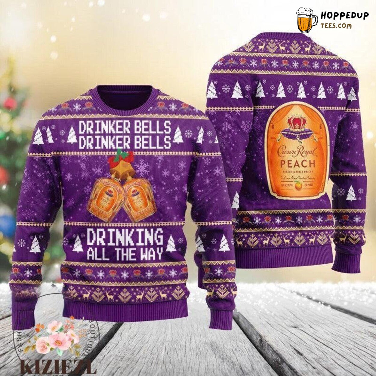 Crown Royal Christmas Ugly Sweater Royal Whiskey Women Festive Gift