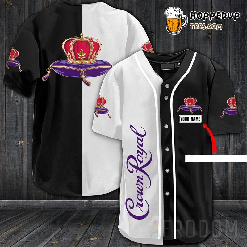 Crown Royal Distinct Personalized Design Unique Baseball Jersey Look