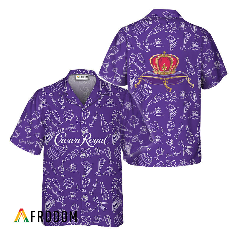 Crown Royal Doodle Art Hawaiian Shirt HU