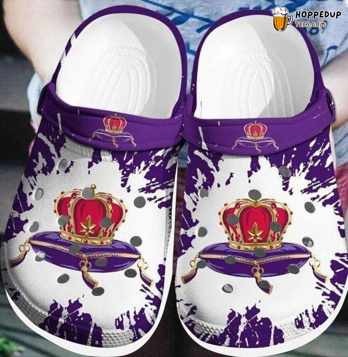 Crown Royal Drink Themed Man Women Classic Water Rubber Comfort Clogs
