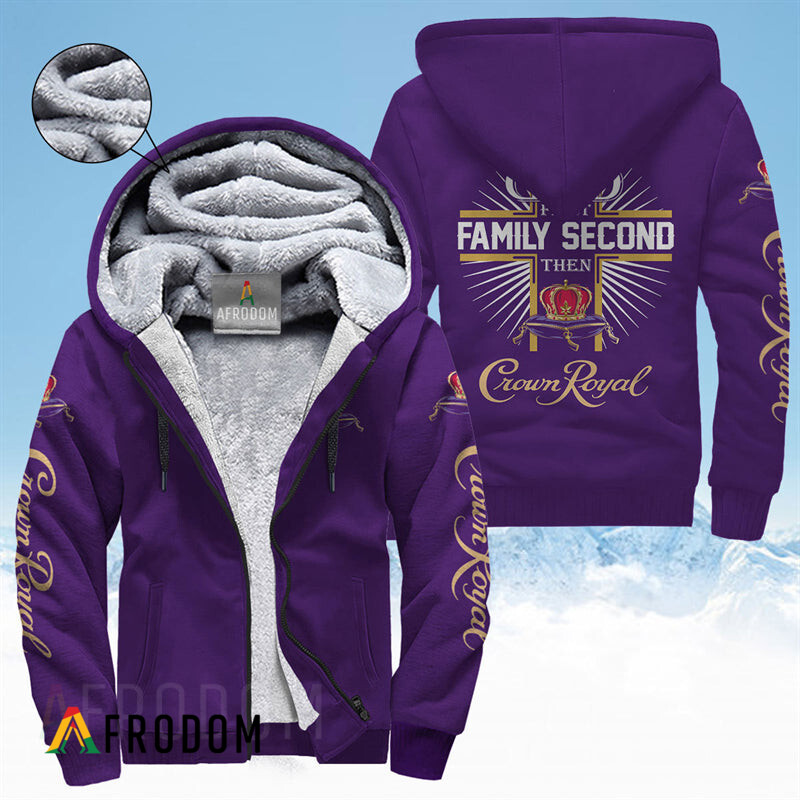 Crown Royal Fleece Zip Up Hoodie HU