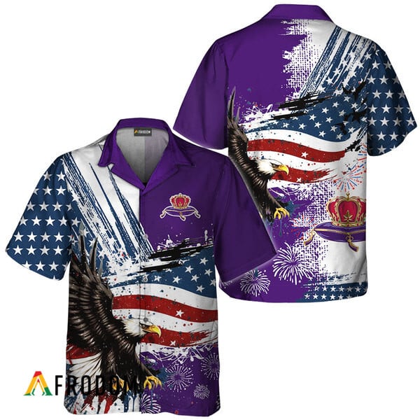 Crown Royal Fourth Of July Eagle Hawaiian Shirt HU