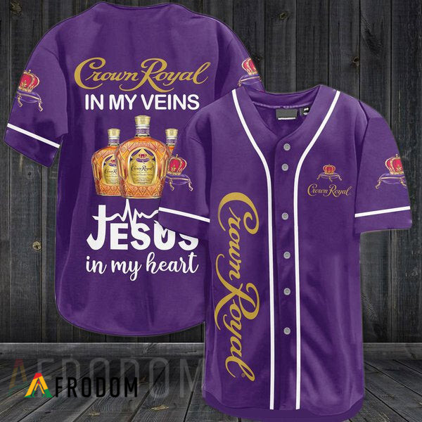 Crown Royal In My Veins Baseball Jersey HU