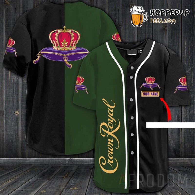 Crown Royal Inspired Distinct Baseball Jersey Personalized Unique Design
