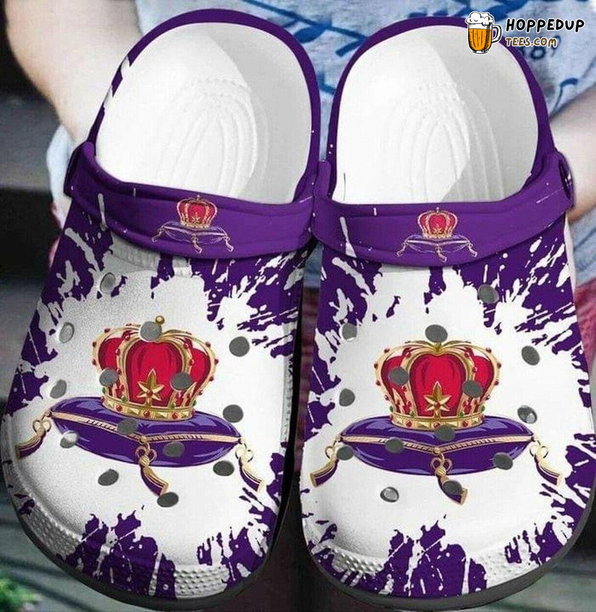 Crown Royal Lover Fan Gift Classic Water Comfy Rubber Clog Shoes