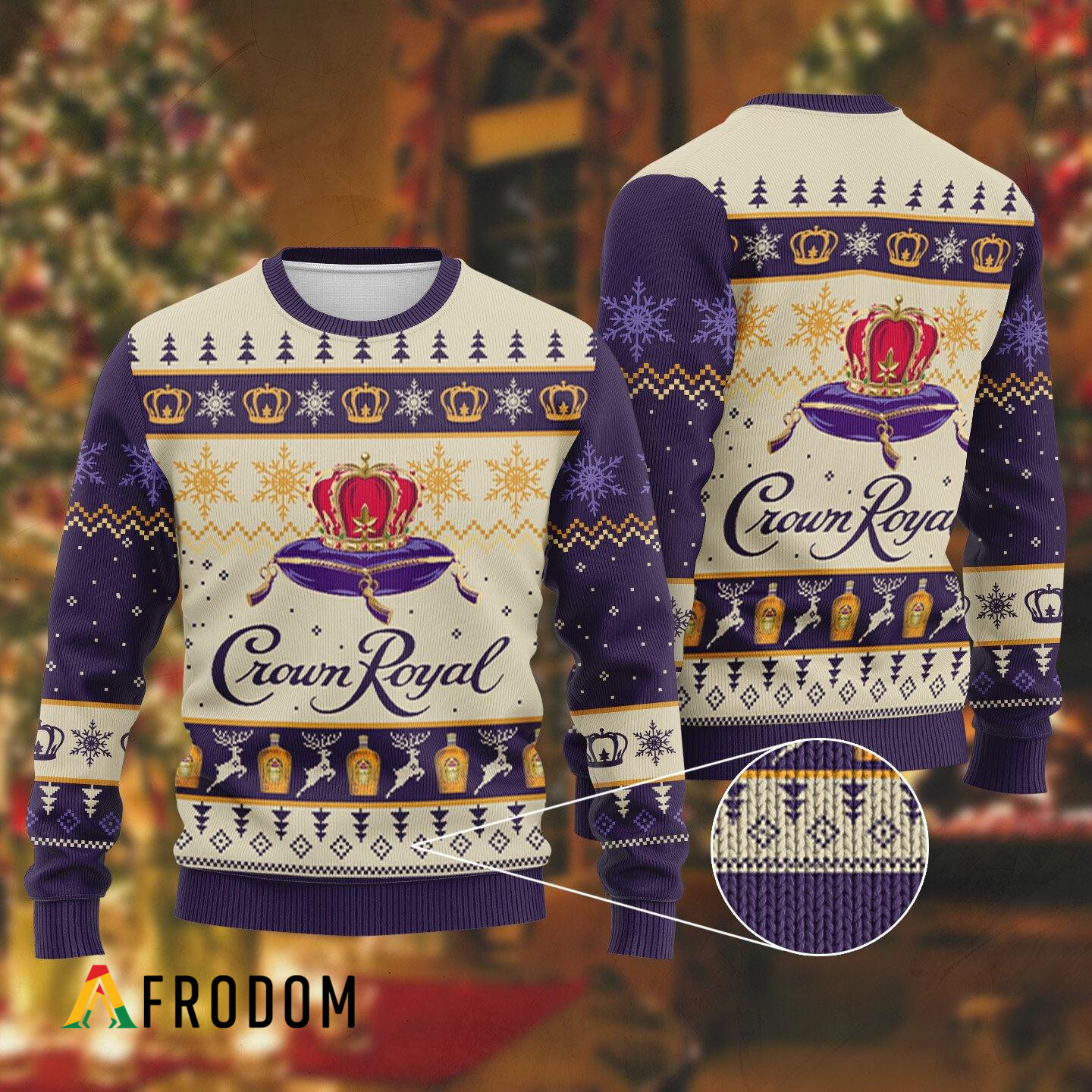 Crown Royal Luxury Christmas Sweater HU Crown Royal Luxury Christmas Sweater HU