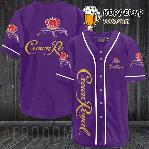 Crown Royal Purple Essence Baseball Jersey Unique Distinctive Design Style