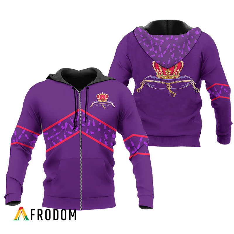 Crown Royal Purple Wine Pattern Hoodie HU