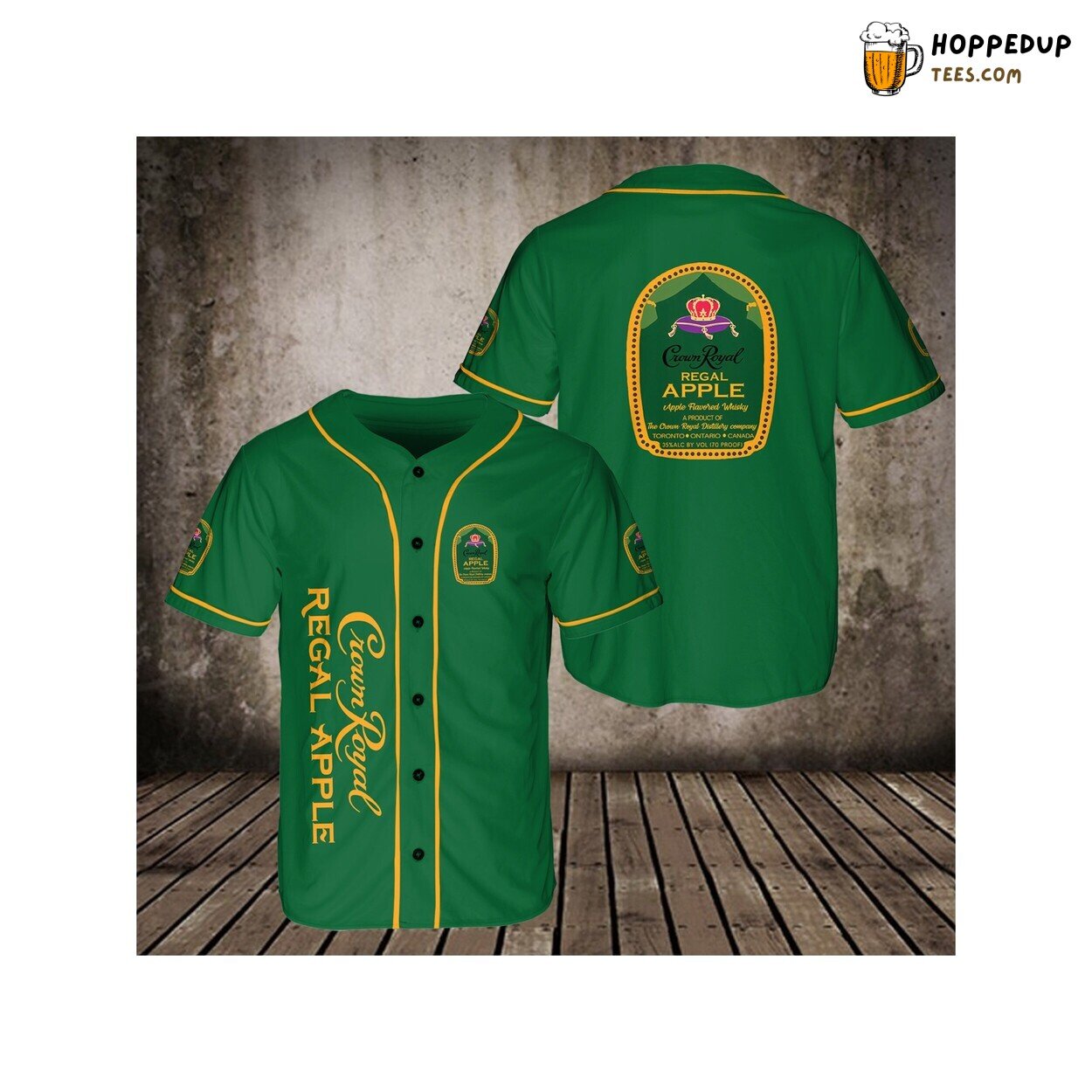 Crown Royal Regal Apple Baseball Jersey Beer Lovers Vodka 3D Unisex Shirt