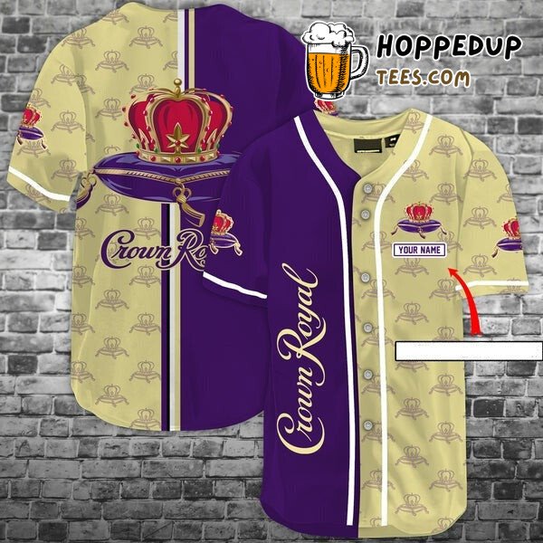 Crown Royal Theme Baseball Jersey Personalized Unique Design Style