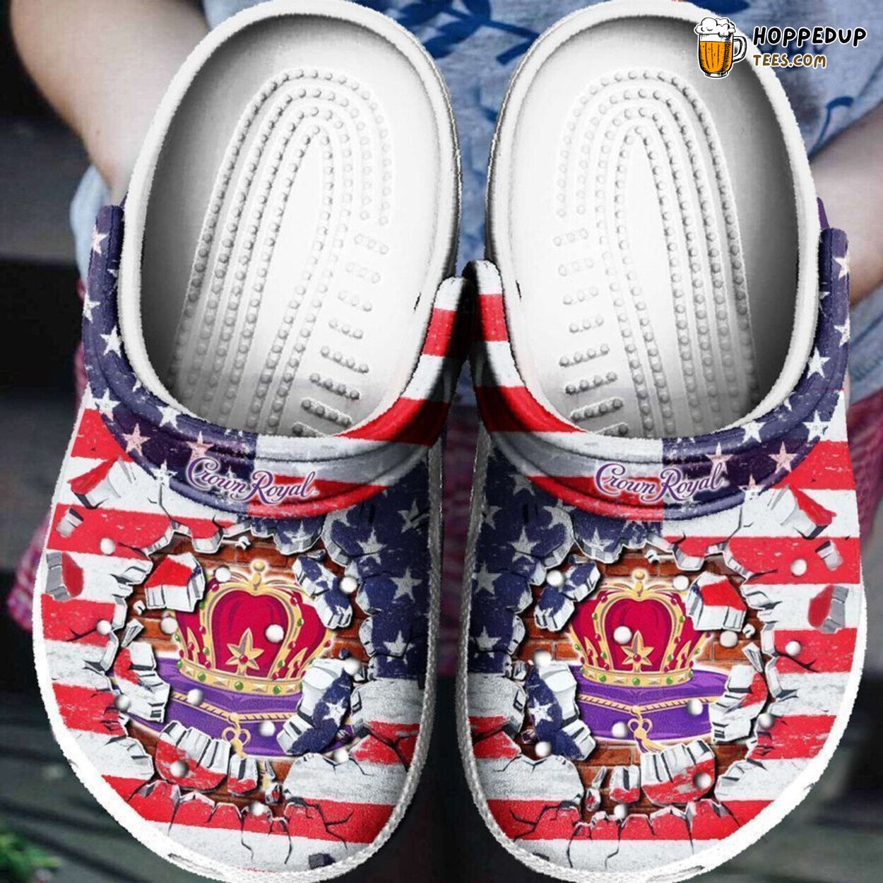 Crown Royal Themed Comfortable Stylish Unique Design Clog Shoes