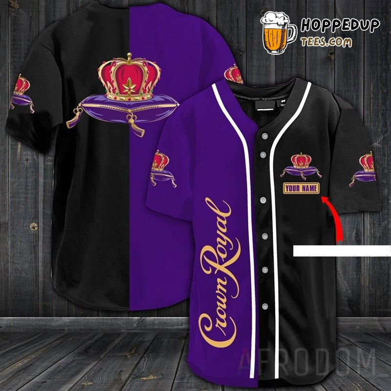 Crown Royal Tribute Personalized Unique Design Baseball Jersey