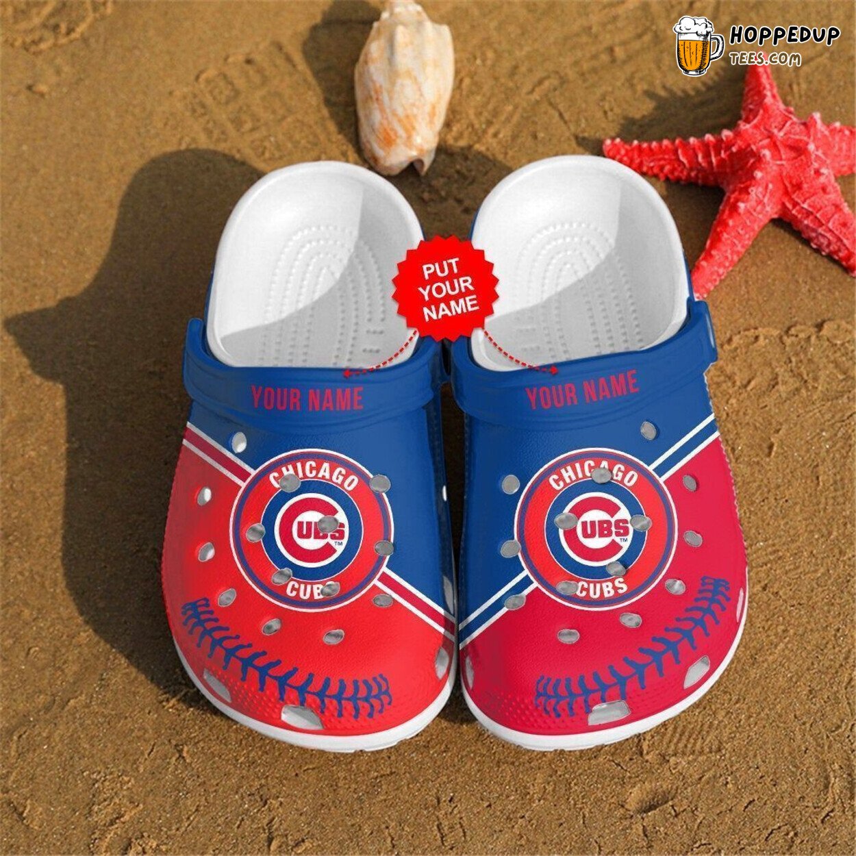 Cubs Fans Gift Personalized Name Rubber Comfortable Clog Shoes