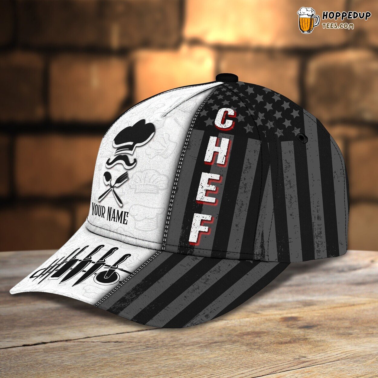 Culinary Artistry Celebrated Personalized 3D Classic Chef Cap Distinct Look
