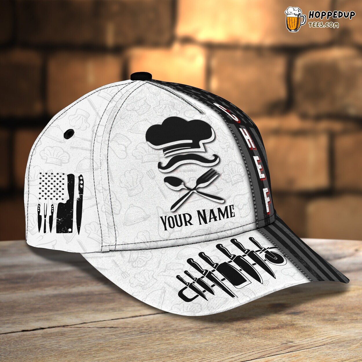 Culinary Artistry Celebrated Personalized 3D Classic Chef Cap Distinct Look