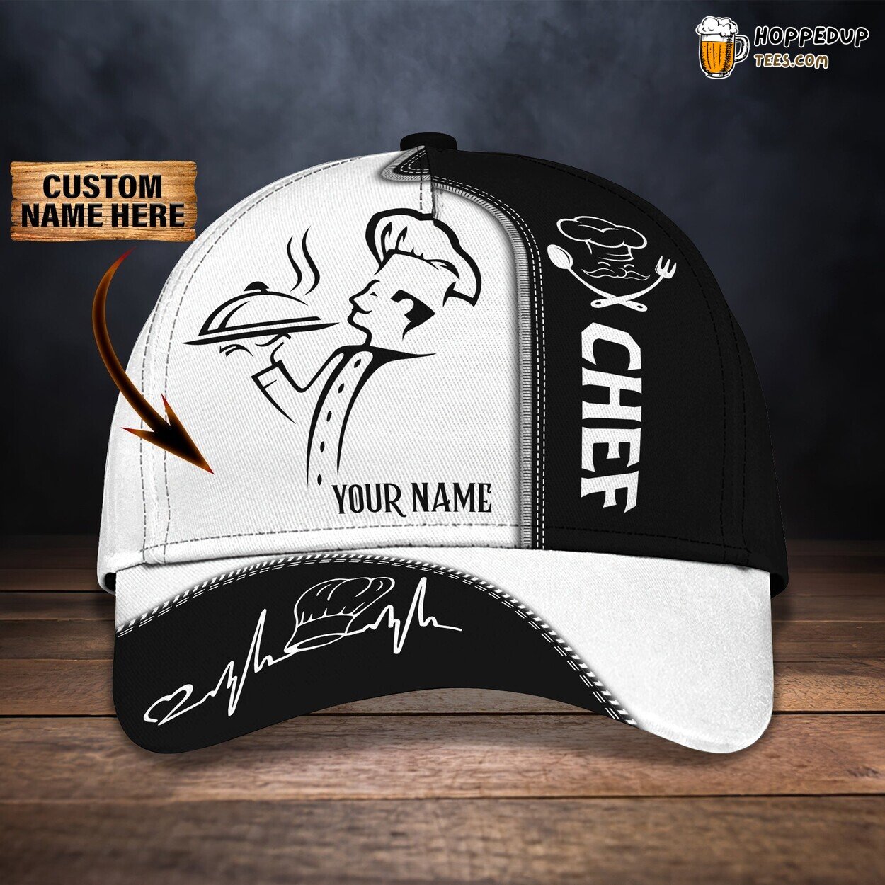 Culinary Artistry Series 3D Classic Cap Chef Personalized Name Unique Look