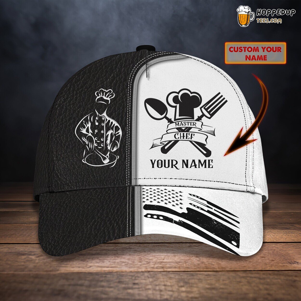 Culinary Masterpiece 3D Classic Cap Master Chef Personalized Name Edition