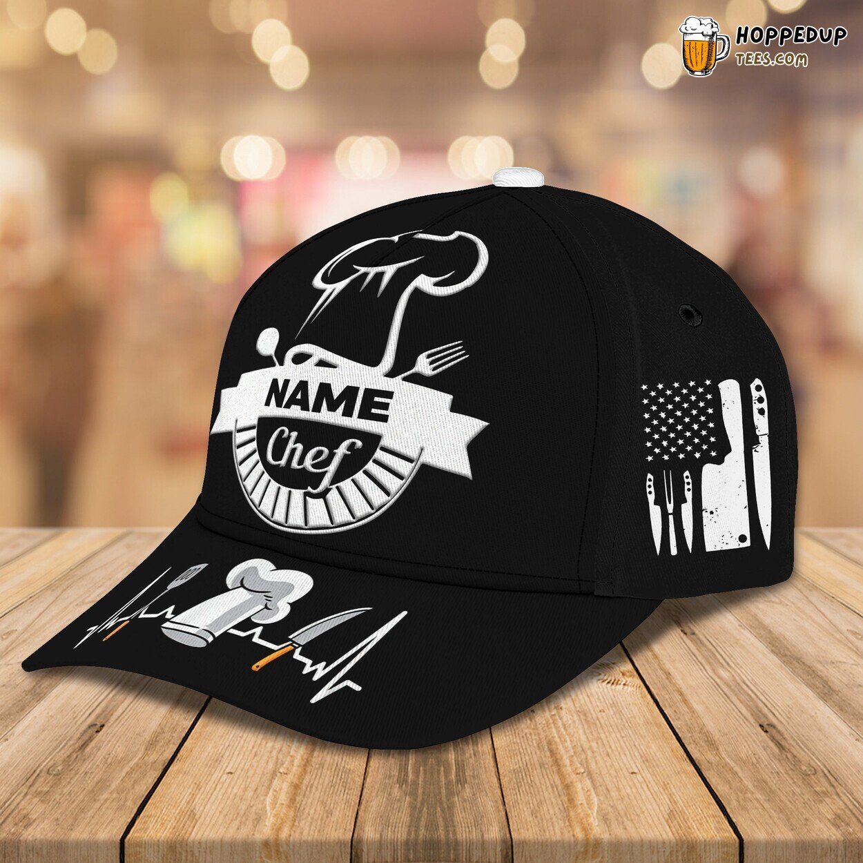 Culinary Mastery Series 3D Classic Cap Chef Personalized Name Unique Look