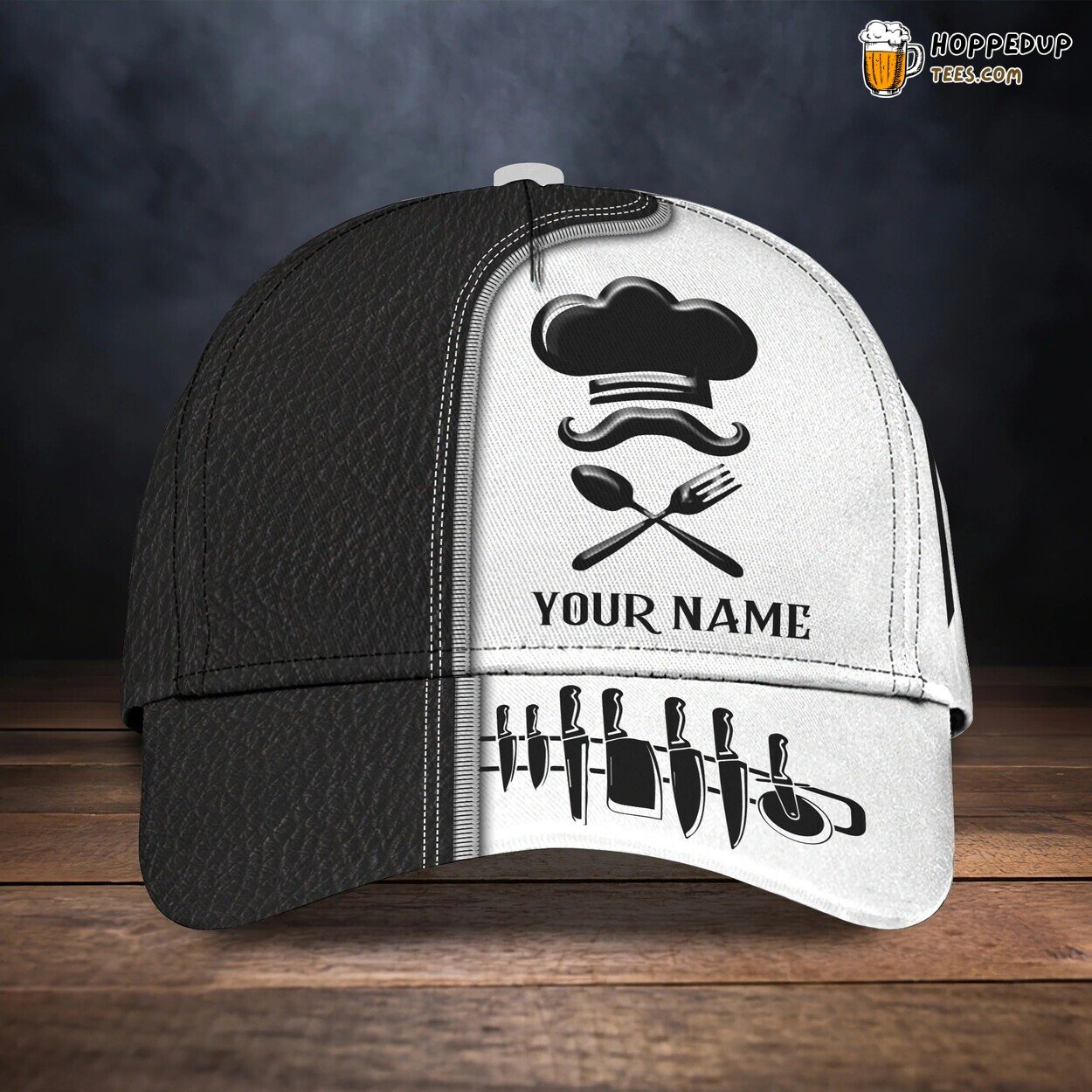 Custom 3D Baseball Cap Master Chef Design Birthday Gift Unique Culinary Hat Wear Custom 3D Baseball Cap Master Chef Design Birthday Gift Unique Culinary Hat Wear