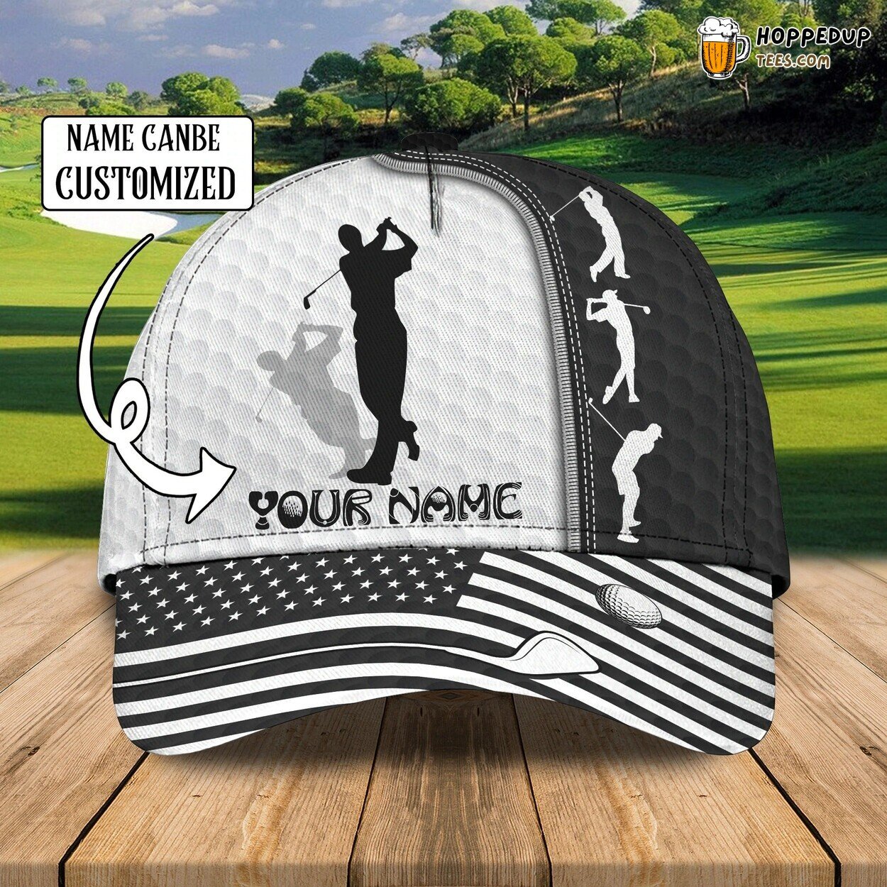 Custom 3D Print Caps Dad Golfer Father Day Gift Love Golf Gifts Daddy Cap