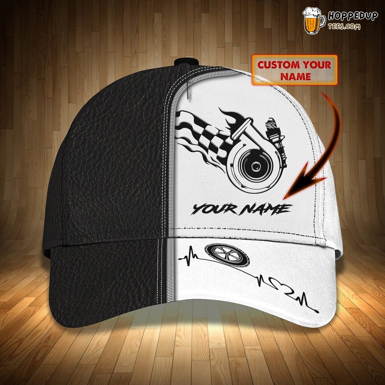 Custom 3D Racer Baseball Cap Unique Racing Design Gift Hat