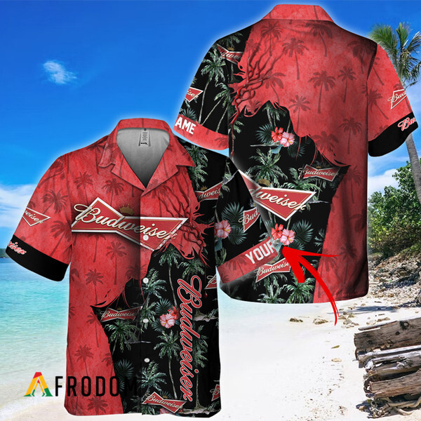 Custom Aloha Budweiser God Hawaiian Shirt HU