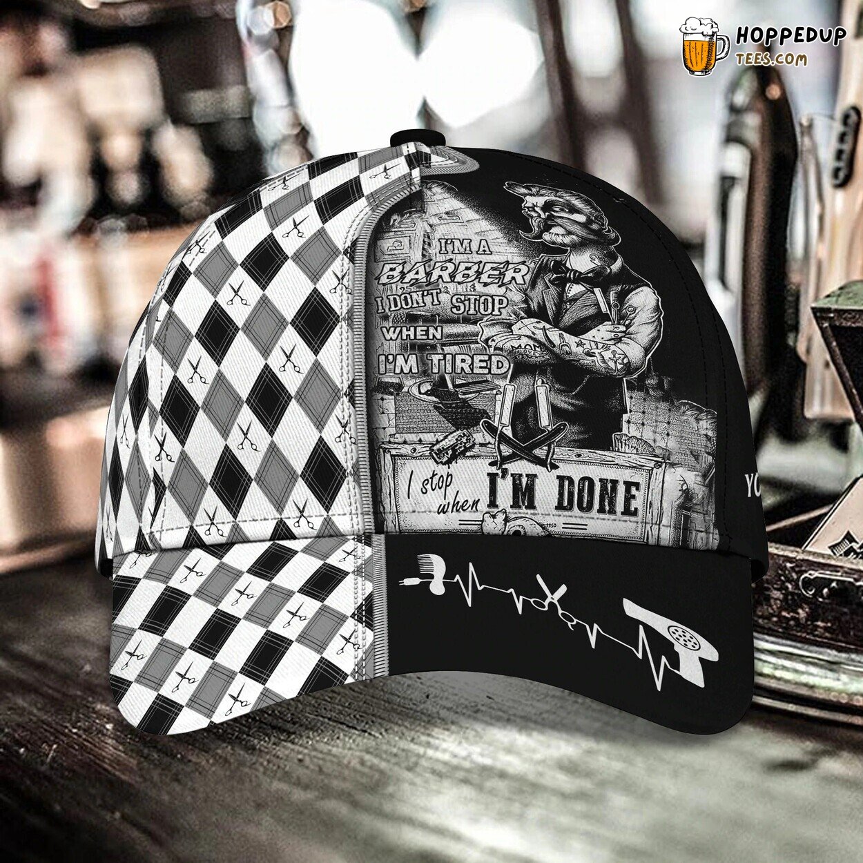 Custom Barber Baseball Cap Men Women Barber Birthday Gift Friend Classic Hat
