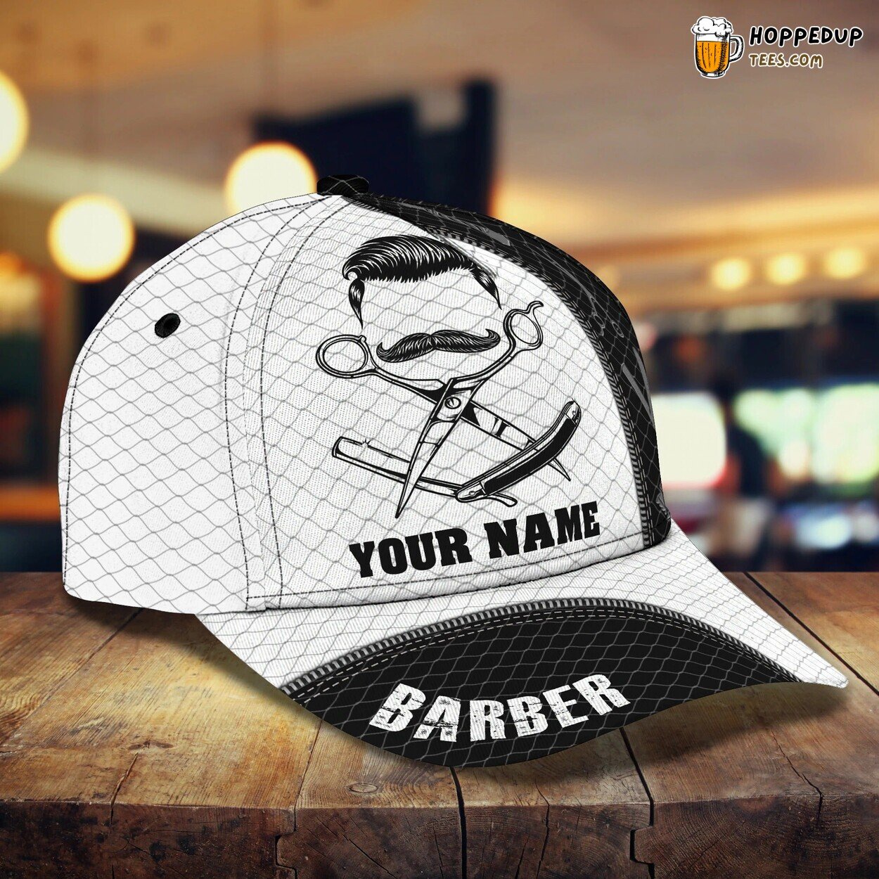 Custom Barber Cap Men Women 3D Print Baseball Barber Classic Hat Design