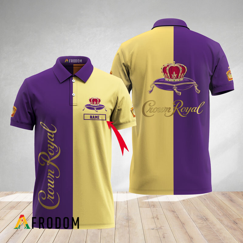 Custom Basic Bicolor Crown Royal Polo Shirt HU