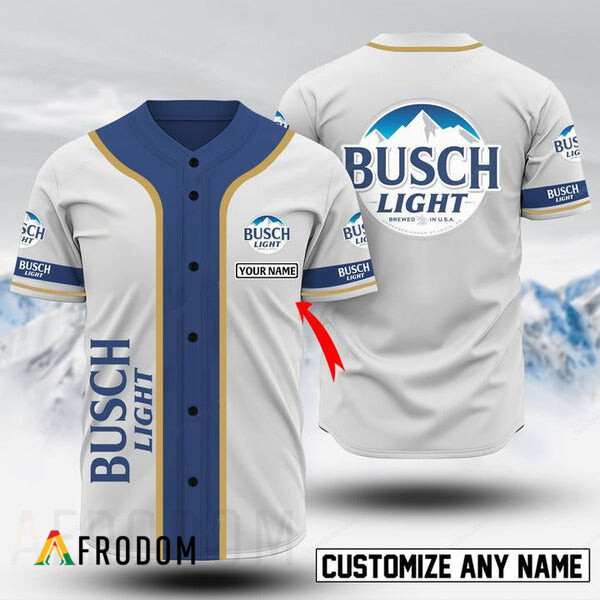 Custom Basic Busch Light Baseball Jersey HU