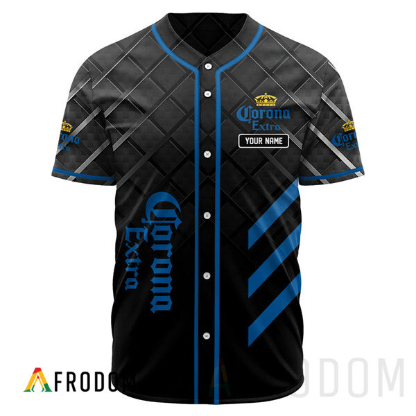 Custom Black Corona Beer Baseball Jersey HU