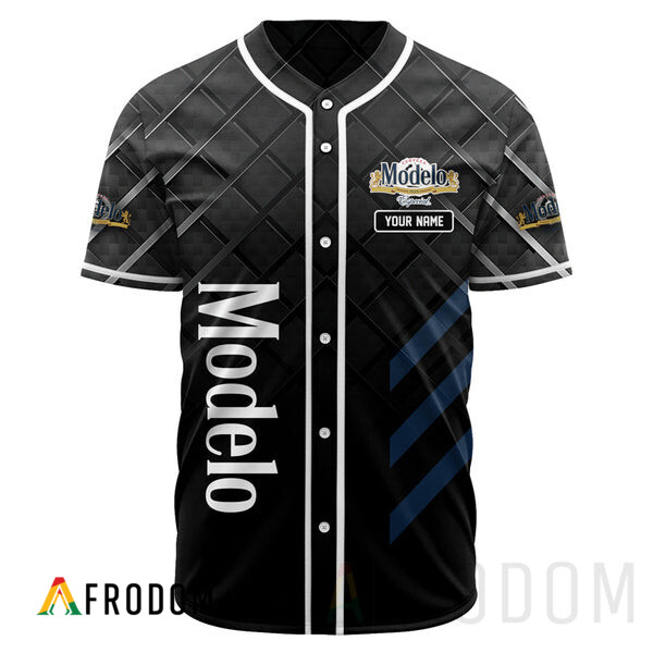 Custom Black Modelo Beer Baseball Jersey HU